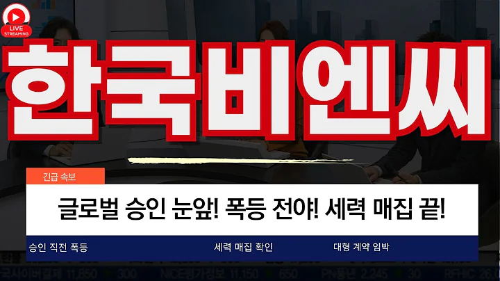한국비엔씨, 글로벌 승인 눈앞! 폭등 전야! 세력 매집 끝… 다음 주 폭발?