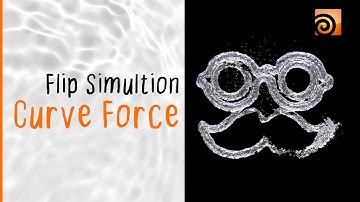 Flip Simulation using Curve Force - Houdini Tutorial | Flip Simulation