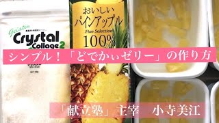 シンプル！カンタン！「どでかぃゼリー」の作り方