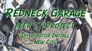 Jeep Wrangler TJ Project  Distributor Install - Devin and Randy Visit  - YouTube