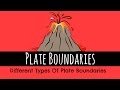 Plate Boundaries - The Different Types of Plate Boundaries - GCSE Geography