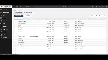 BuildTools Software Demo   Cost Catalog User Interface