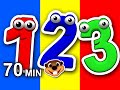 Numbers 123 songs collection vol 1  3d compilation teach toddlers how to count learn 123s