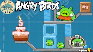 Angry Birds Birdday Level 30-22 Walkthrough 3 Stars