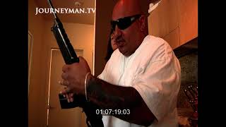John McAfee's Security System and Bodyguards, Discusses Paranoia, Portland, Oregon, U.S.A, 2013