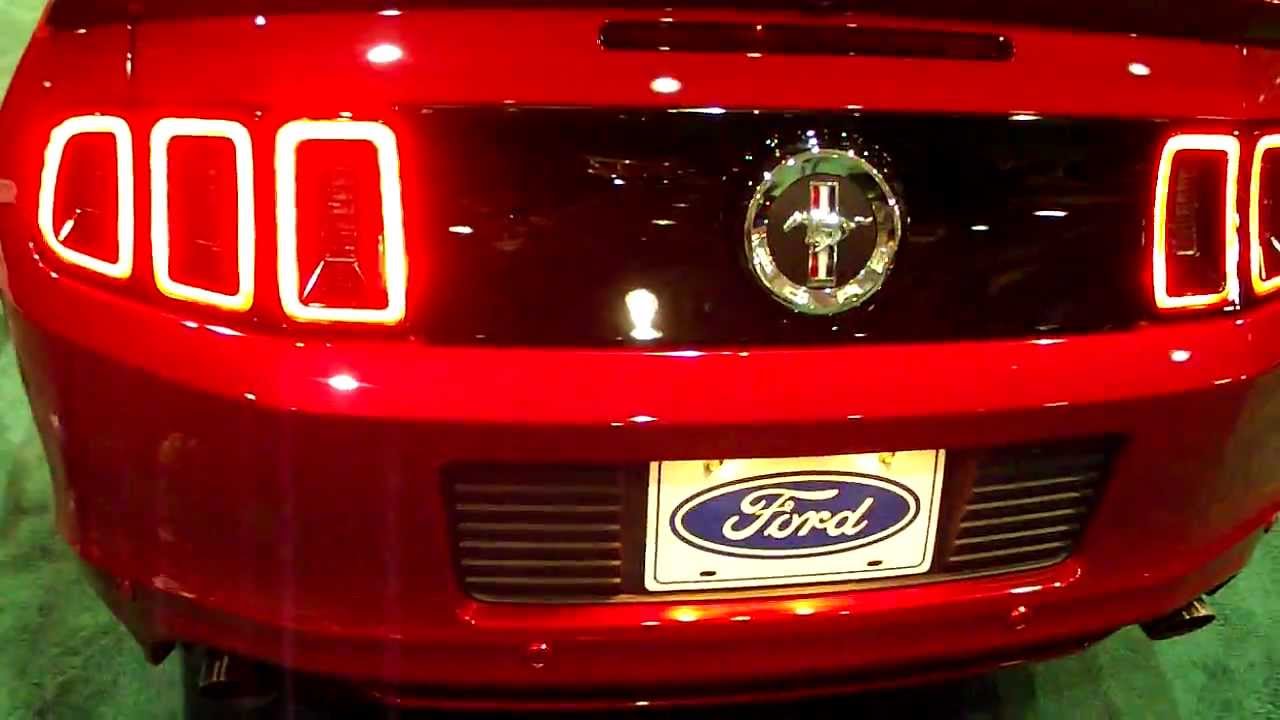 2013 Ford Mustang led rear lights auto show.AVI YouTube