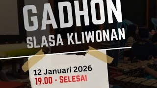 karawitan Gadhon slasa Kliwonan sanggar Pujonggo anom