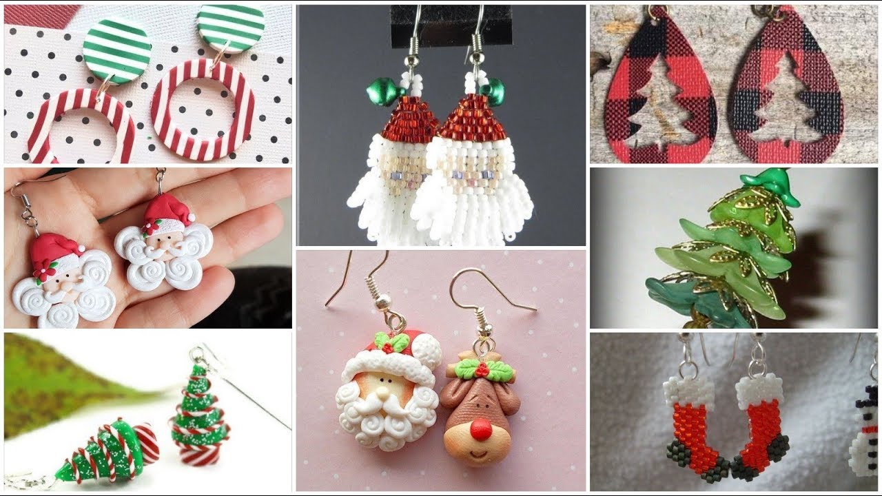 Christmas earrings designs collection. Latest and new idea for