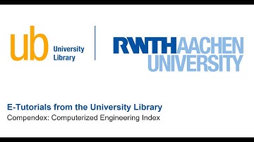 E-Tutorial: Computerized Engineering Index (engl.)