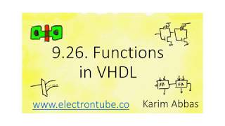 9.26. Functions in VHDL