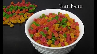 ಕಲ್ಲಂಗಡಿ ಸಿಪ್ಪೆ ಬಳಸಿ ಟೂಟ್ಟಿ ಪ್ರೂಟಿ ಮಾಡಿ ನೋಡಿ || How to make Tutti frutti || Watermelon rind recipe