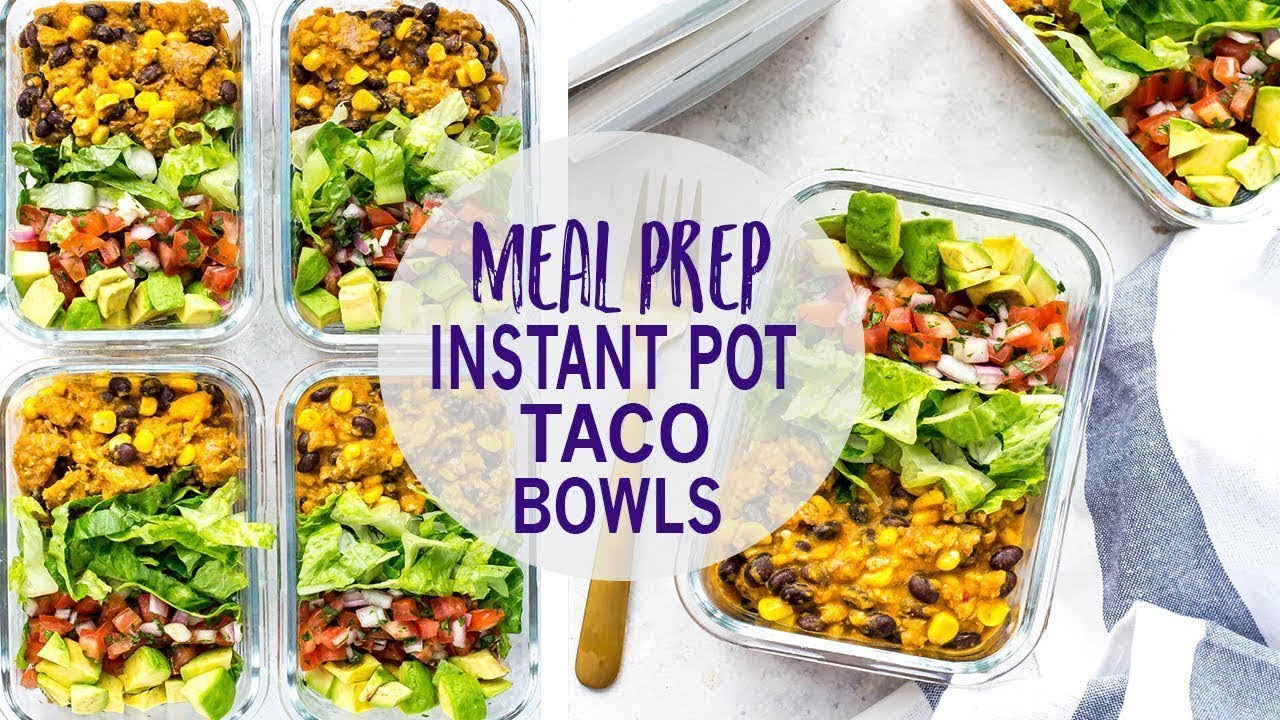 Meal Prep Taco Salad Lunch Bowls - Kristine's Kitchen