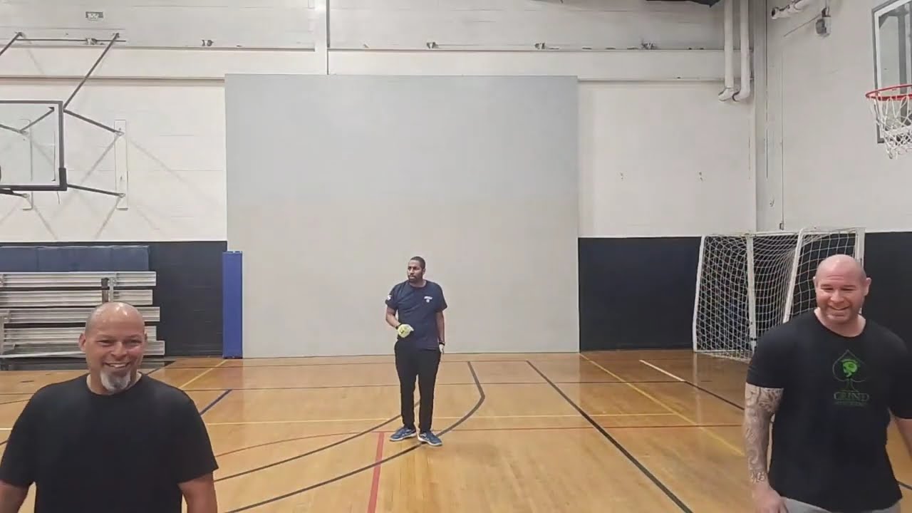 Clifton NJ - Josh R & Nairoby vs Angelo & Sweepy - Doubles Handball Filmed By Shena - 2.13.2026