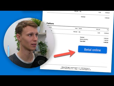 Nem Bankoverførsel gennem Dinero Regnskabsprogram