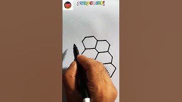 Draw a simple honeycomb using these simple steps #shorts #ashortaday Canvassing Passion