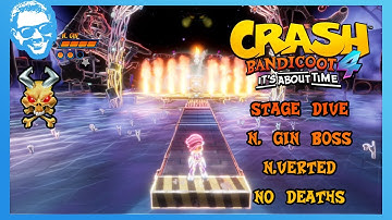 Stage Dive (N.Verted) - N.Gin Boss Fight Walkthrough - No Deaths - Crash Bandicoot 4 [4k]