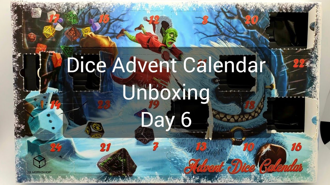 Dice Advent Calendar Unboxing Day 6 YouTube