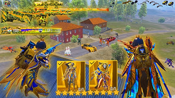 100KILLS!!😱BEST GAMEPLAY WITH Pharhon X-SUIT+lridescence X-SUIT🔥PUBG MOBILE 