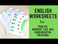 Daily Practice English Worksheets for Toddler, Nursery, LKG, UKG, Kindergarten, Preschool | #1