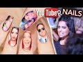 I put YouTubers on my nails and they all saw