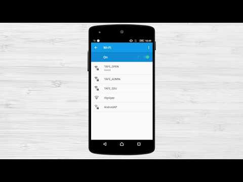 TAFE Queensland | Android Wifi Tutorial