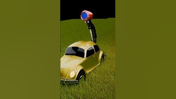 Blender Modeling and Animation VW Bettle with Robotic Arm #automobile #3danimation #3dmodeling