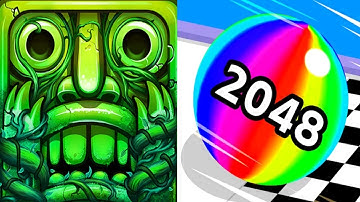 Temple Run 2 VS Ball Run 2048 Android iOS Gameplay HD