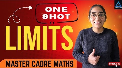 LIMITS Complete Concept | Master Cadre Maths | One Shot Revision with Examples #lecture 23