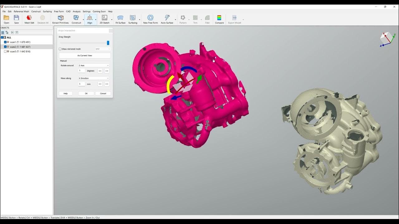 QS Tutorials Multi scan of part align YouTube