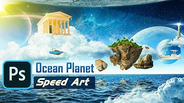 Photoshop Manipulation - Ocean planet of space (Photoshop Sci Fi) Fantasy Speed Art