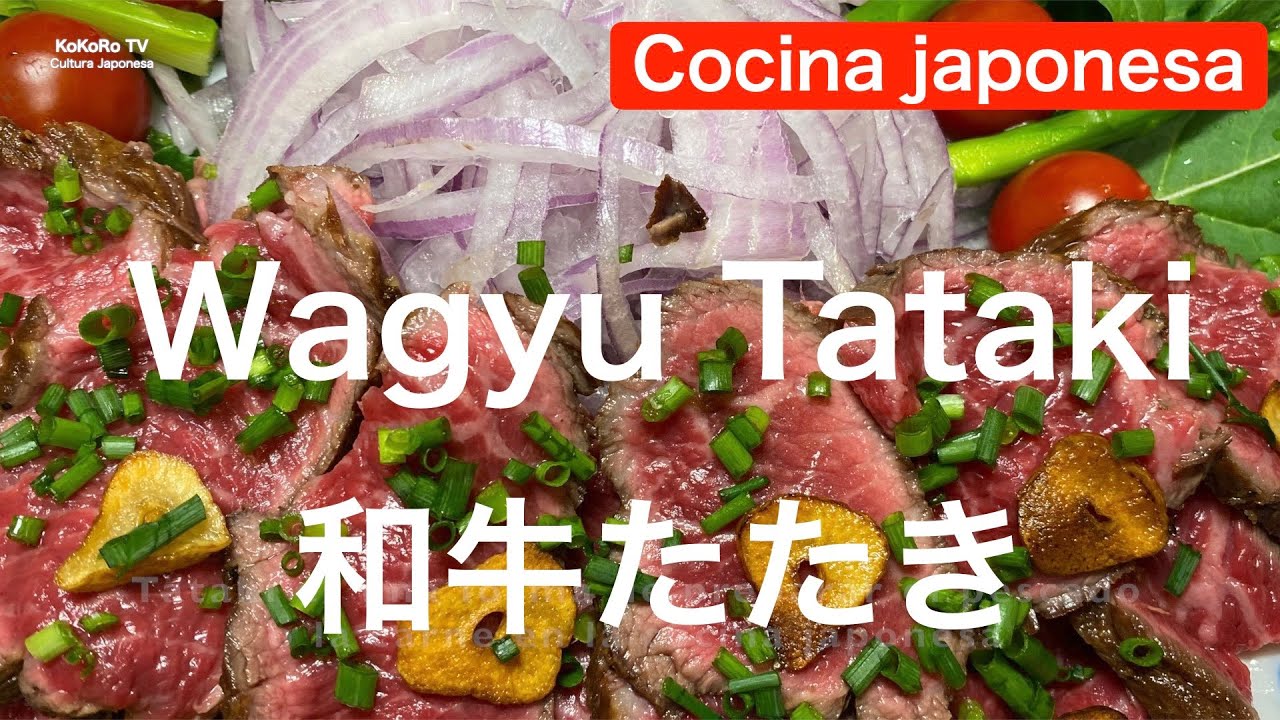 Wagyu Tataki   cocina tradicional japonesa