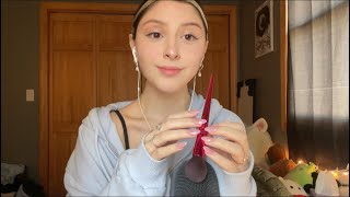 ASMR BEST COMBO FOR SLEEP 🪄 brushing & tapping together, mic triggers :)