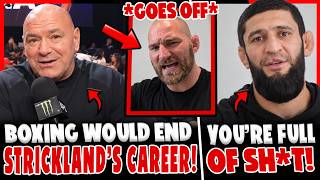 Dana White REACTS to Strickland's Boxing Plans! Khamzat SLAMS Him! Sean Strickland GOES OFF!