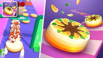 Cake Stack Gameplay Level 1-3 (Android ios) | Cake Stack Game