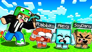 ¡MINECRAFT PERO NOS ESCONDEMOS en BLOQUES TRAMPOSOS! 😂🤣 ESCONDITE en MINECRAFT con ALEXY y SOYDANY