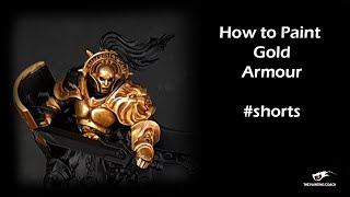 How to Paint Gold Armour #shorts