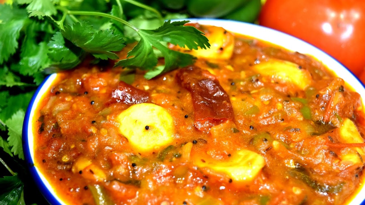 Capsicum தக்காளி தொக்கு Tomato Capsicum Thokku Quick side dish for