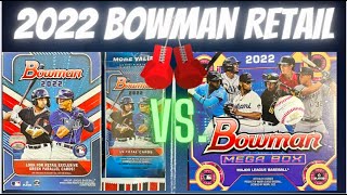2022 Bowman Mega Box vs. Blaster Box + Value Pack