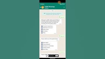 Change/Update of Mobile Number in Mutual Fund Through WhatsApp