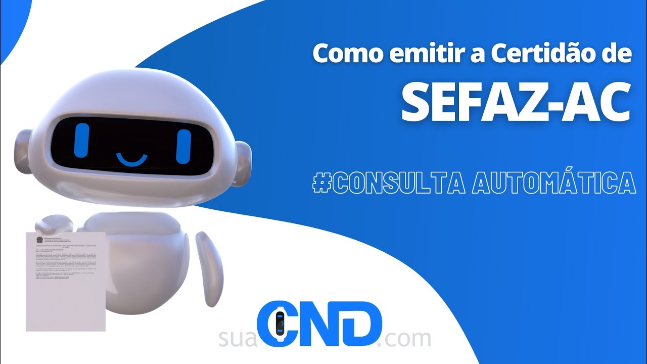 Capa do vídeo: como emitir a Certidão Negativa estadual do Acre