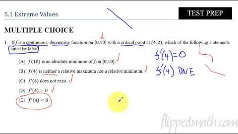 Calculus Test Prep - 5.1