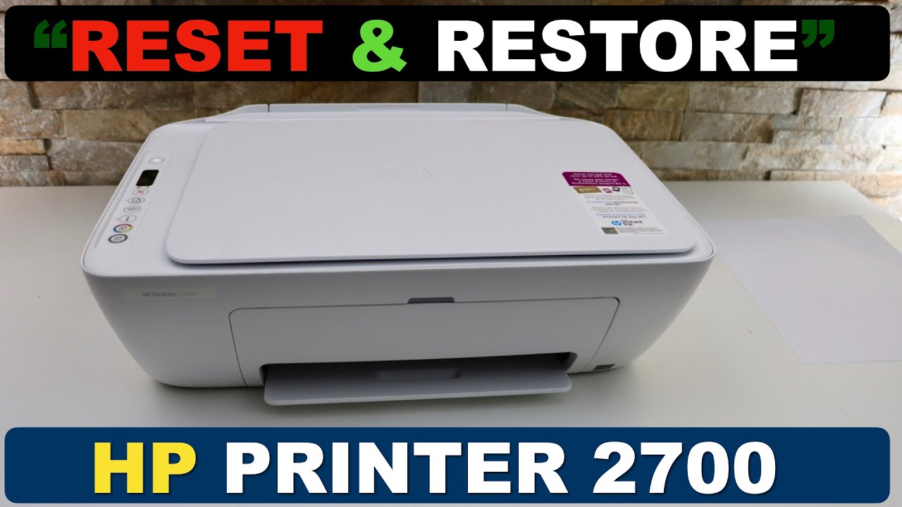 To Reset & Restore Any HP Printer ? YouTube