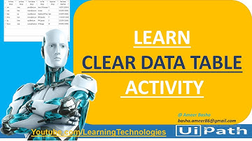 UiPath Tutorial || Day 54 : Clear Data Table Activity  || Data Table Activities