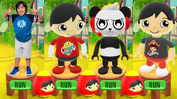 Tag with Ryan - Combo Panda vs Red T-Shirt Ryan vs Pirate T-Shirt Ryan - All Characters Unlocked