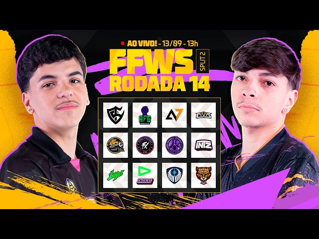 COMPLETO - FREE FIRE AO VIVO: FINAL DA FASE 1 - FFWS BRASIL SPLIT 2 | RODADA 14