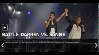 The Voice of Holland 2013 - The Battle - Darren van der Lek vs Sanne Klein Horsman - Fighter