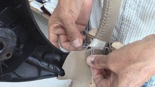 How to Cover a Two Spoke Car SteeringWheel  Car upholstery