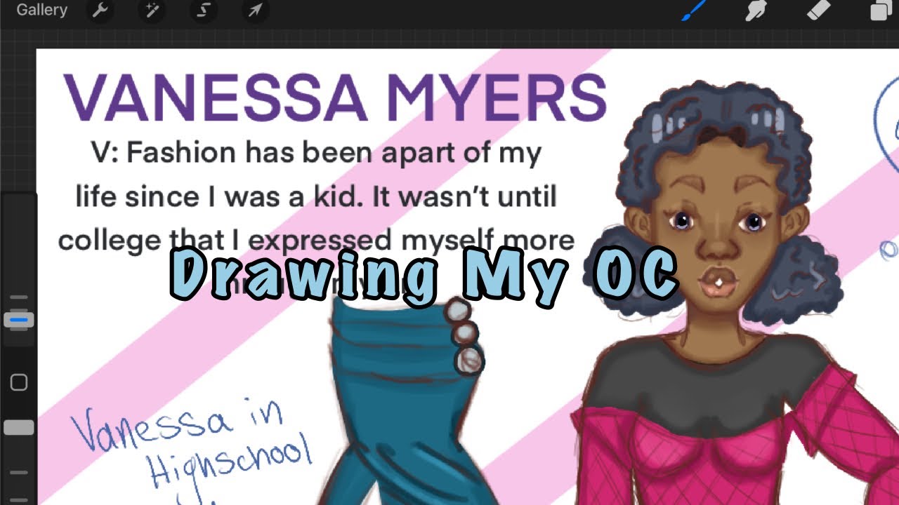 Character Spread Original Character Spread // Procreate Timelapse - YouTube