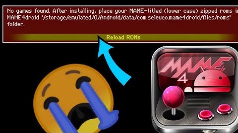 Mame 4 Droid Reload Roms error। How to fix reload roms error। in (2 mint)🔥