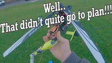 Don’t Do This When Learning To Fly An RC Helicopter.. RIP SAB Goblin Fireball….
